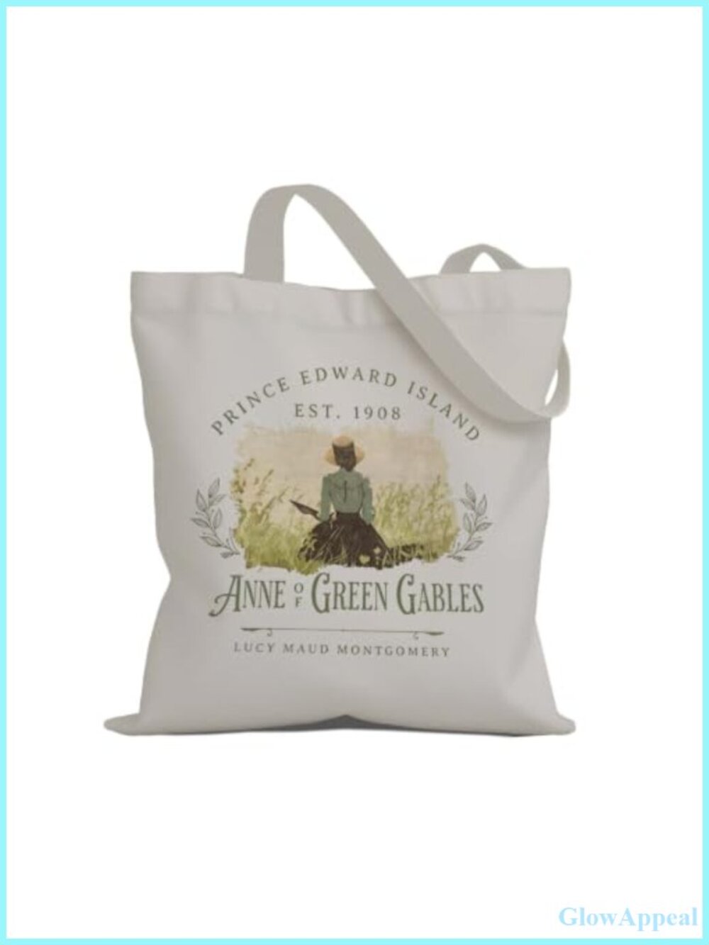 Canvas Tote Bag Literary Book Lover Reusable Shoulder Bag